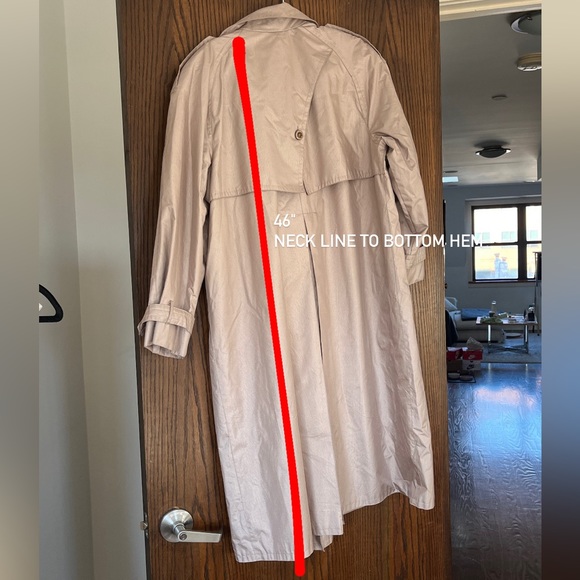 LONDON FOG VINTAGE RAIN TRENCH COAT - Picture 6 of 10